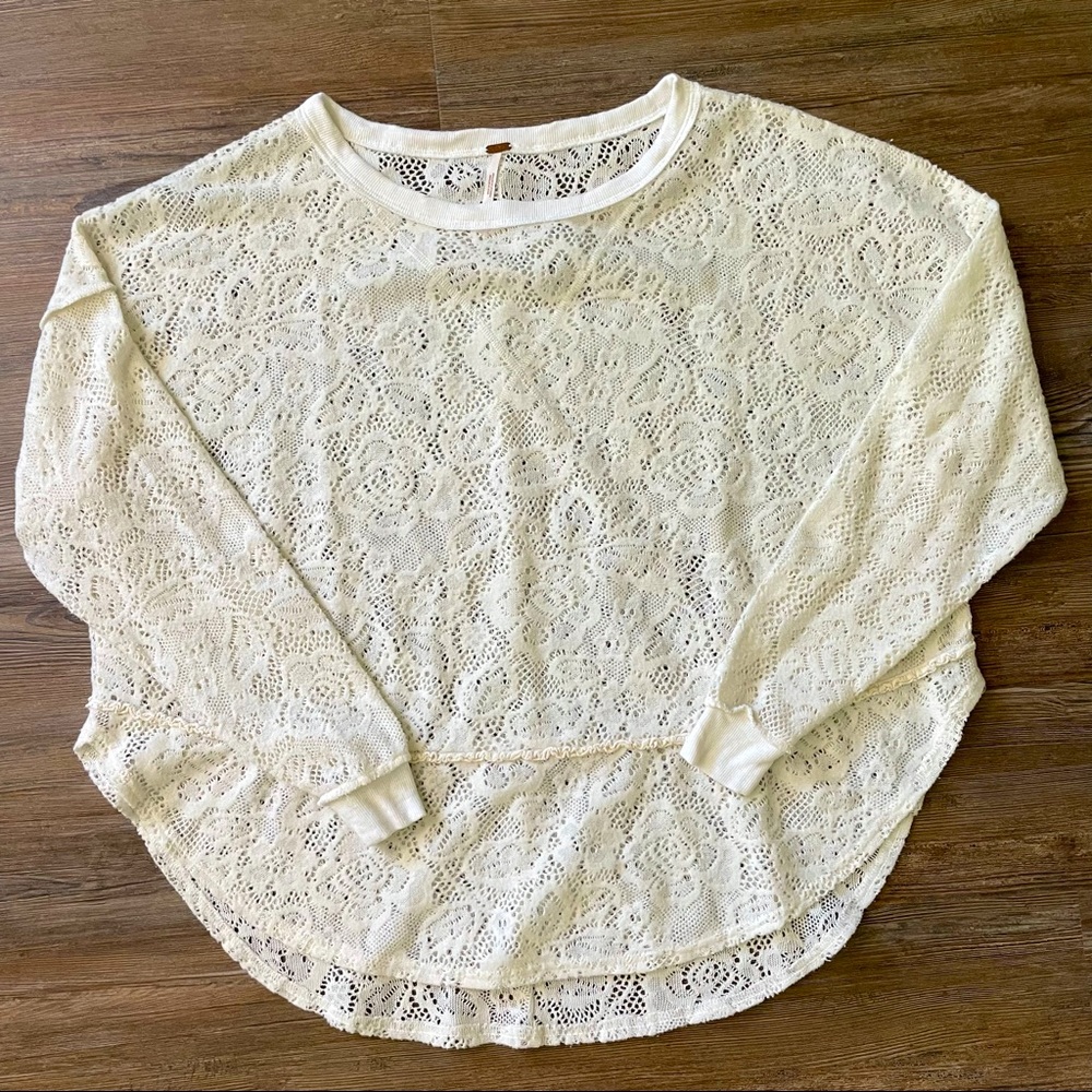 Free People Not Cold In This Lace Top - Picture 5 of 7